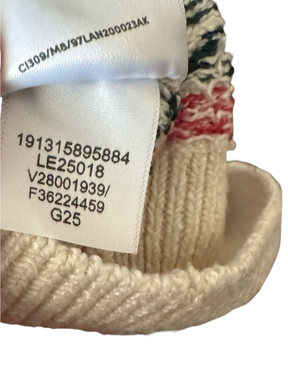 Lands End Mens Sweater Fair Isle Dog Holiday Christmas Cream Nordic Large 42-44 - Picture 8 of 14